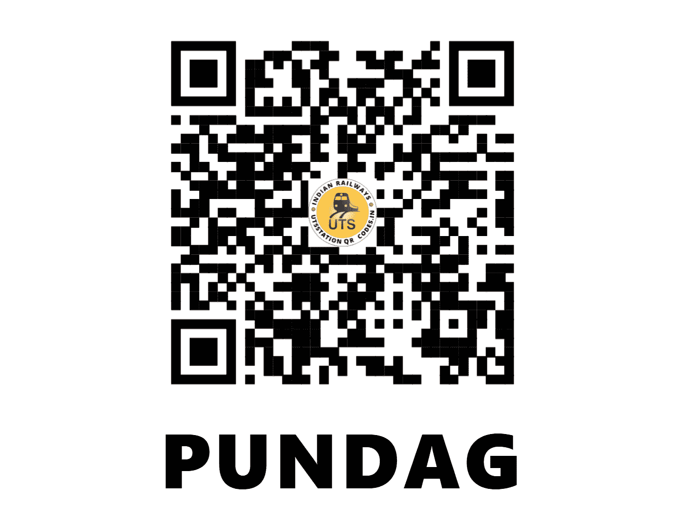 UTS QR Code for PUNDAG - PNW (SE - WEST BENGAL)